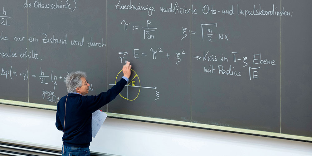 Wandtafel an der ETH