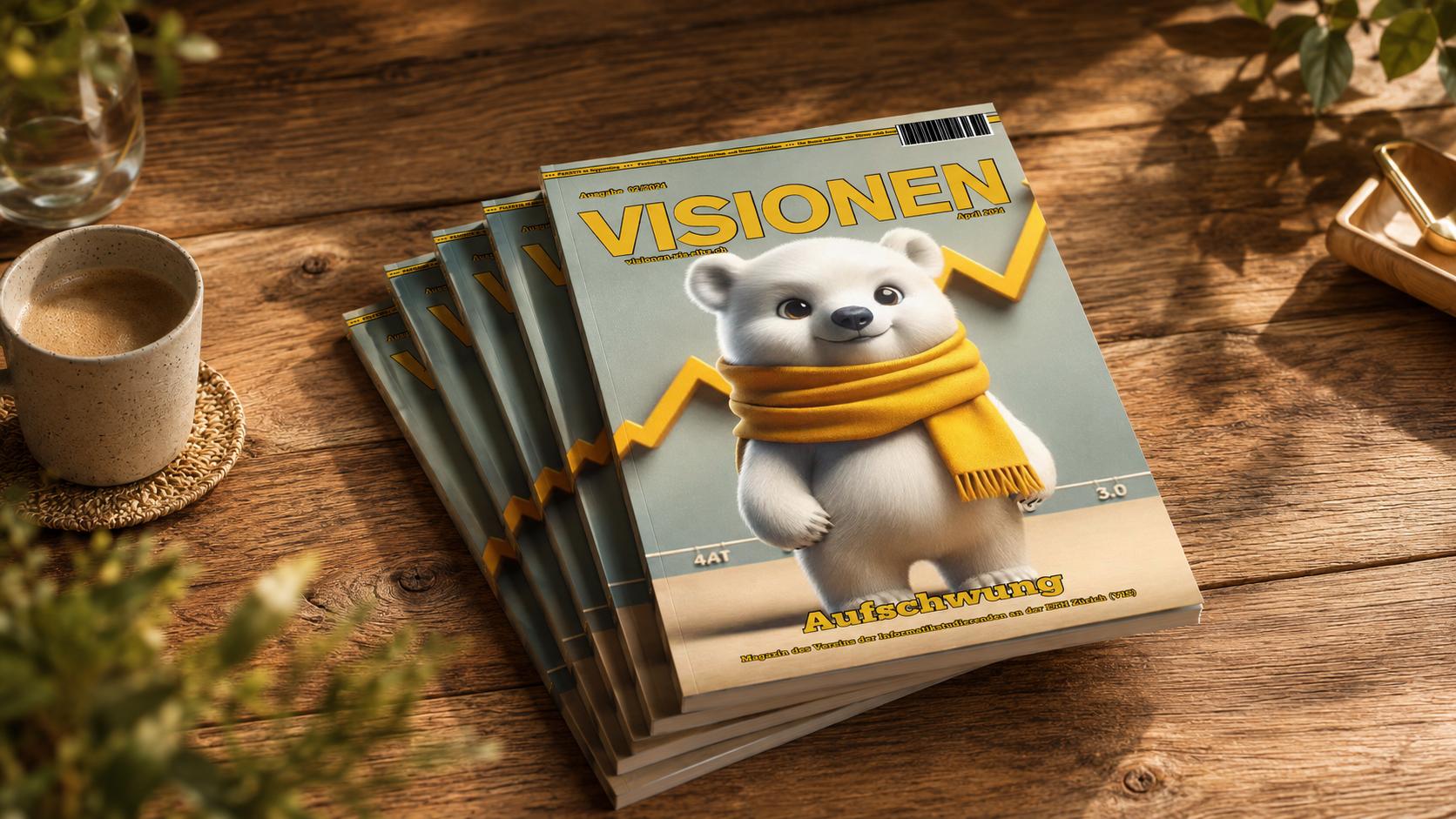 Stapel an Visionen-Ausgaben
